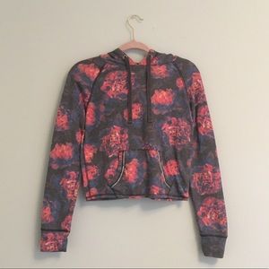 Floral Aeropostale Cropped Hoodie